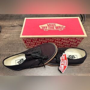 Vans Authentic Black/Gum Bottom Shoe